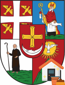 Wappen 1070 Wien mit thematischem Entrümpelungsicon